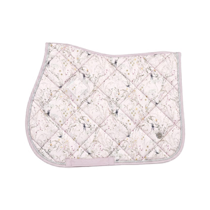 Dapplebay Dragonfly Meadow Jump Saddle Pad-Light Pink