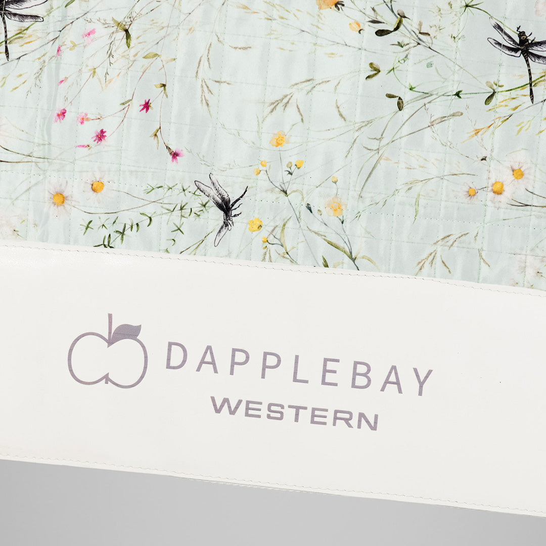 Dapplebay Dragonfly Meadow Western Saddle Pad-Dusty Teal