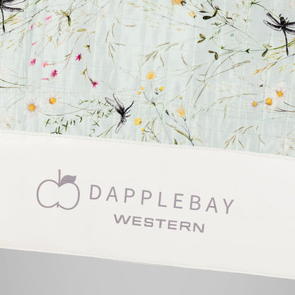 Dapplebay Dragonfly Meadow Western Saddle Pad-Dusty Teal