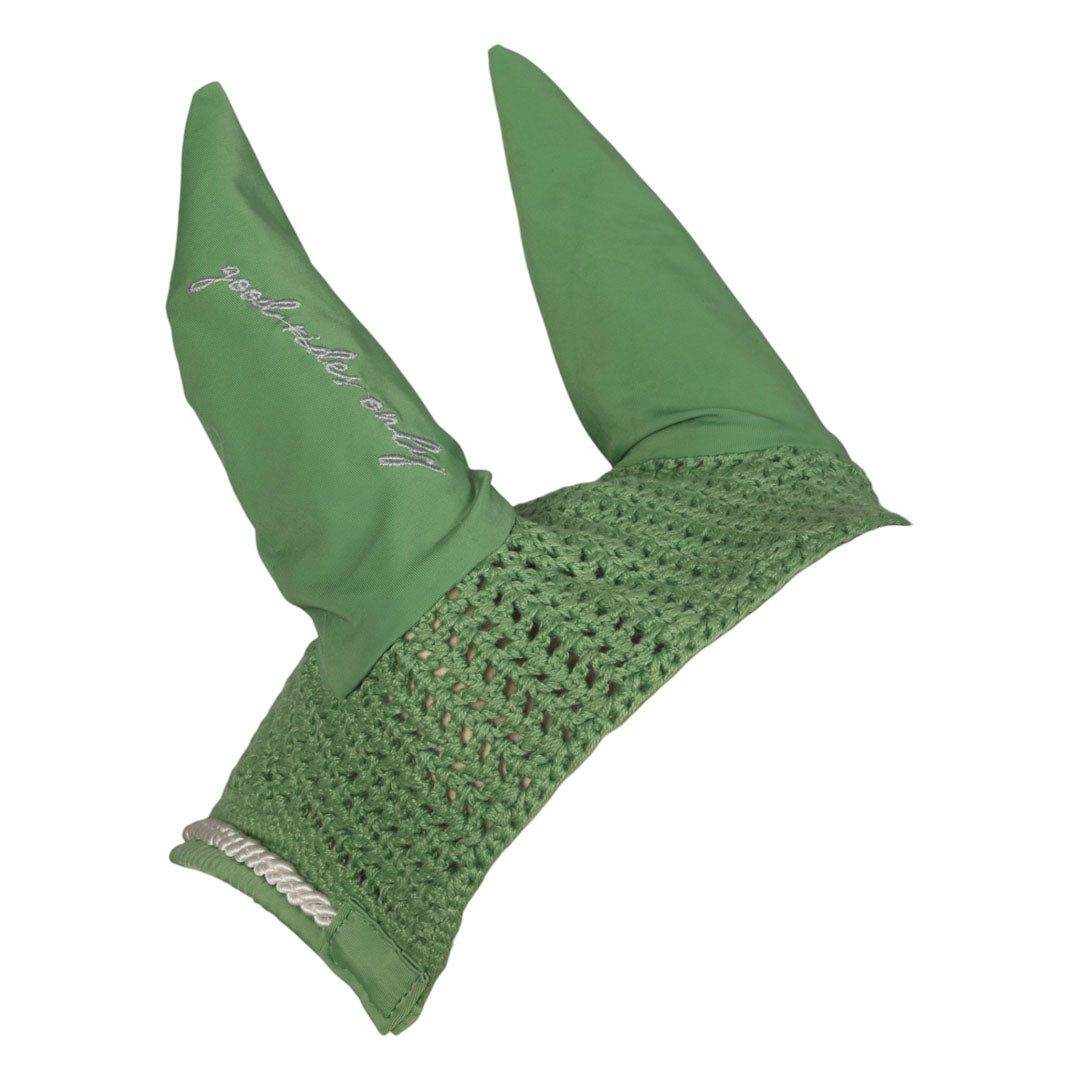 Dapplebay Equestrian Toile Fly Veil-Green/White