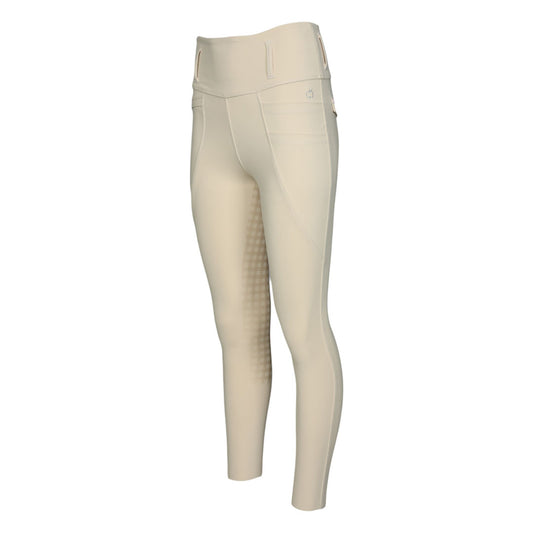 Dapplebay Gingham Essential Full Seat Tights-Tan