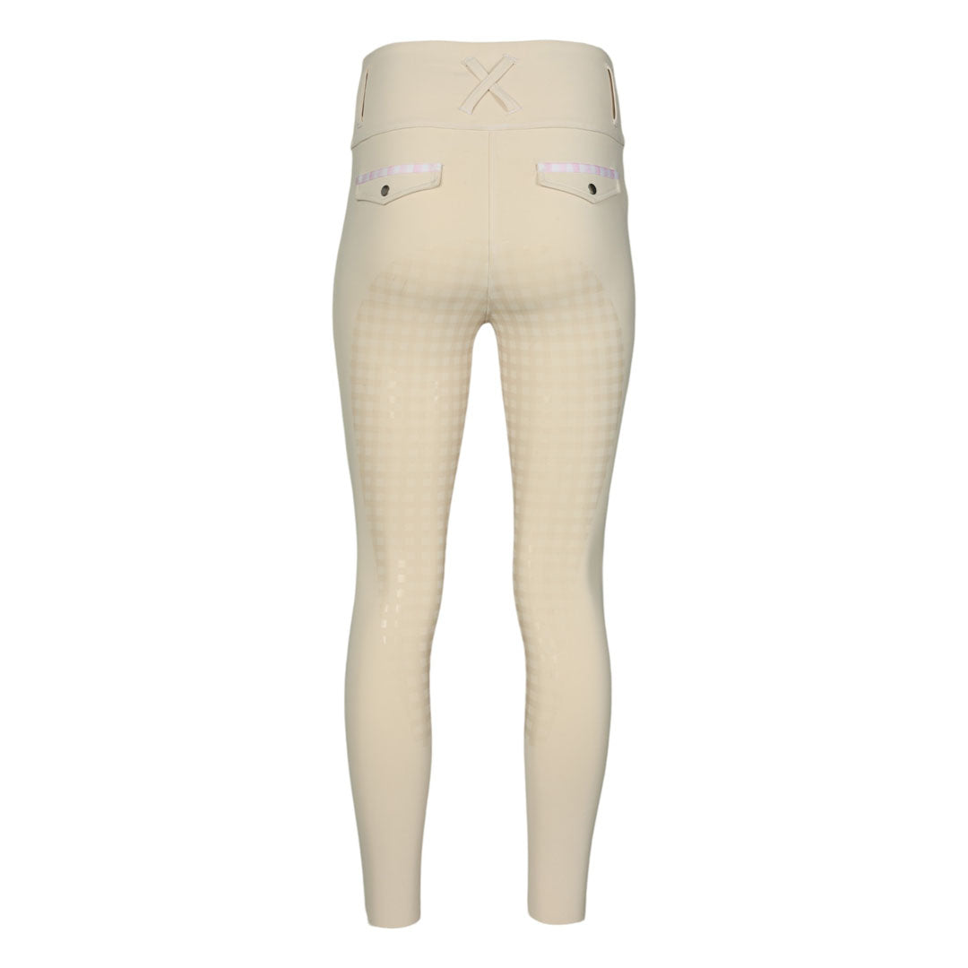 Dapplebay Gingham Essential Full Seat Tights-Tan