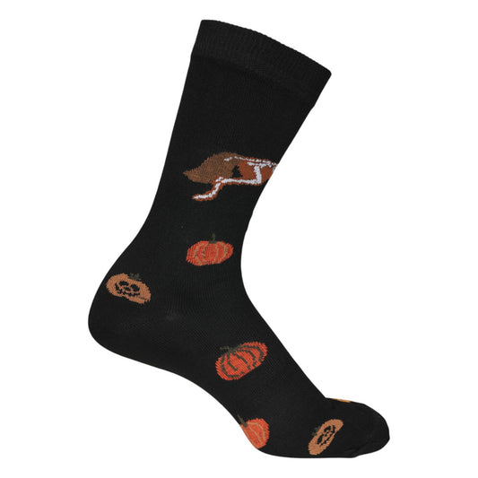 Dapplebay Pumpkin Jumper Knit Crew Socks-JPC Equestrian.com