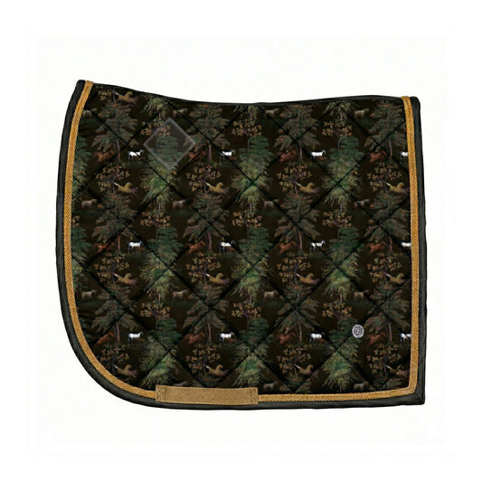 Dapplebay Autumn Toile Dressage Saddle Pad-Dark Bay