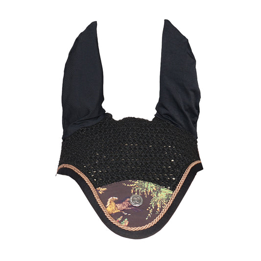 Dapplebay Autumn Toile Fly Veil-Dark Bay