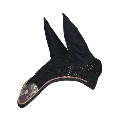 Dapplebay Autumn Toile Fly Veil-Dark Bay