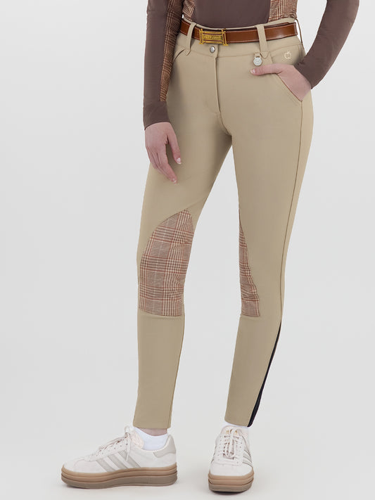 Dapplebay Heirloom Knee Patch Breeches-Heritage Tan