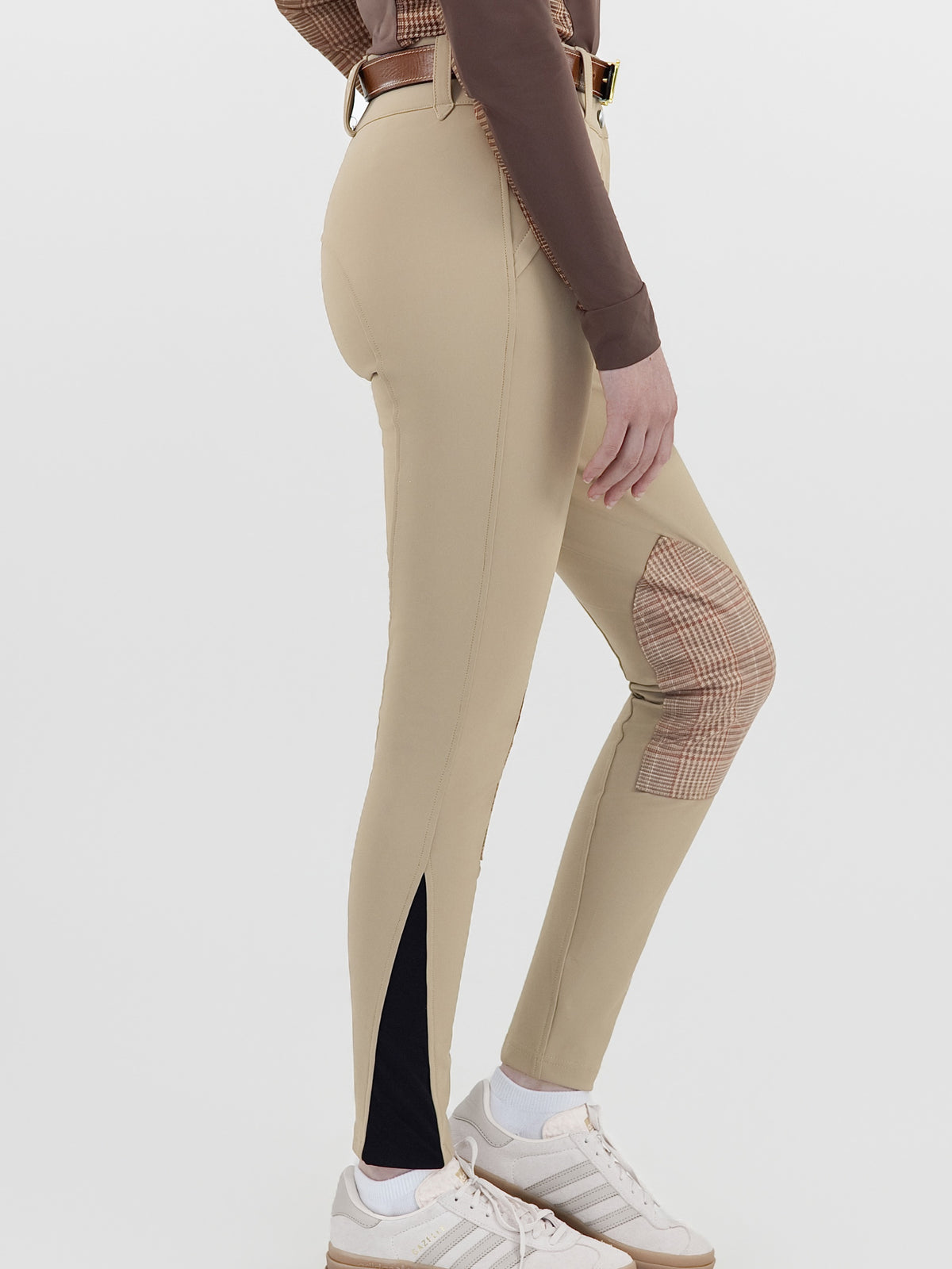 Dapplebay Heirloom Knee Patch Breeches-Heritage Tan