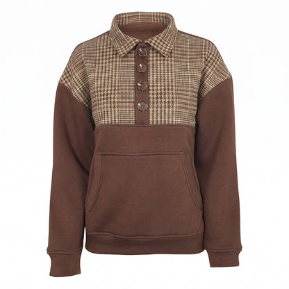 Dapplebay Heirloom 1/2 Zip Quilted Pullover-Glen Plaid