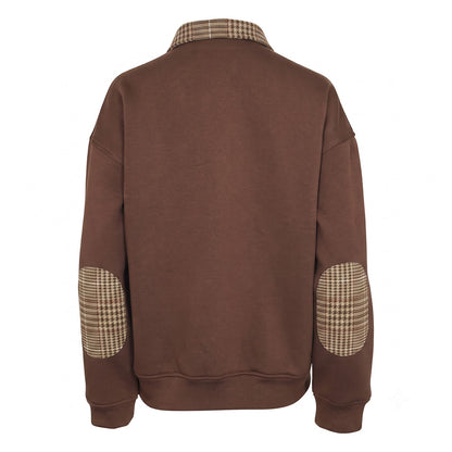 Dapplebay Heirloom 1/2 Zip Quilted Pullover-Glen Plaid