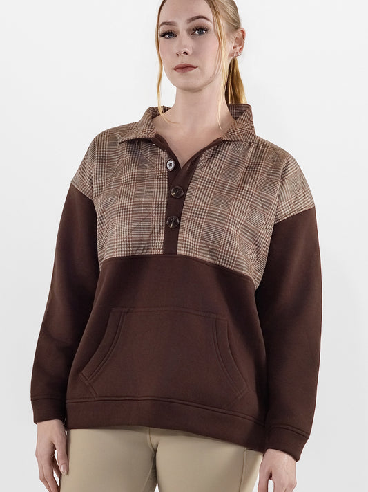 Dapplebay Heirloom 1/2 Quilted Pullover-Glen Plaid