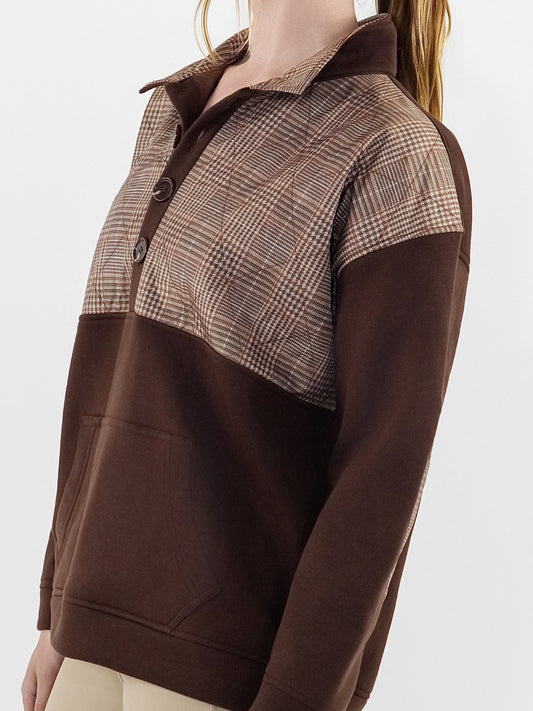 Dapplebay Heirloom 1/2 Quilted Pullover-Glen Plaid