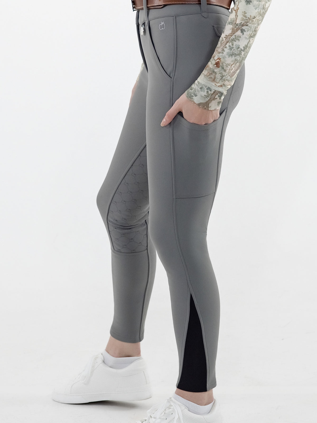 Dapplebay Winter Sport Full Seat Breeches-Graphite