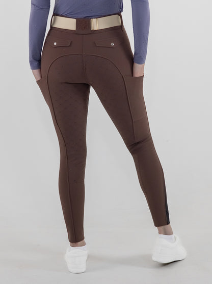 Dapplebay Winter Sport Full Seat Breeches-Chocolate