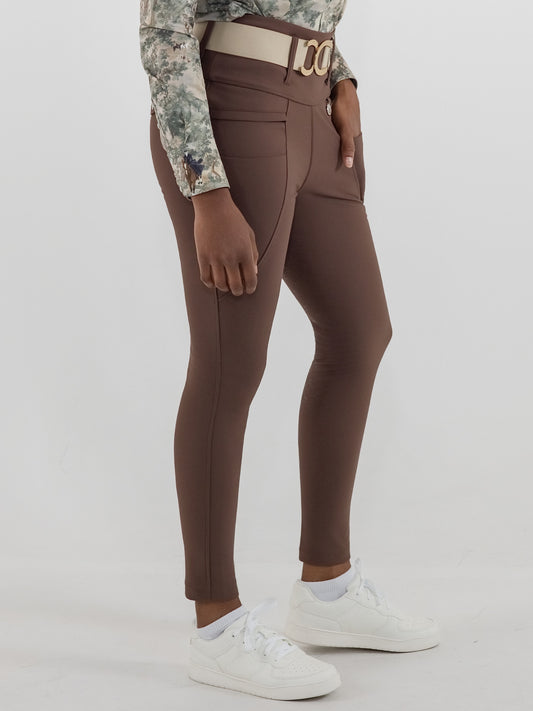 Dapplebay Winter Essential Silicone Full Seat Tights-Chocolate