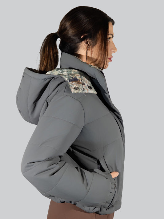 Dapplebay Reversible Puffer Jacket-Graphite