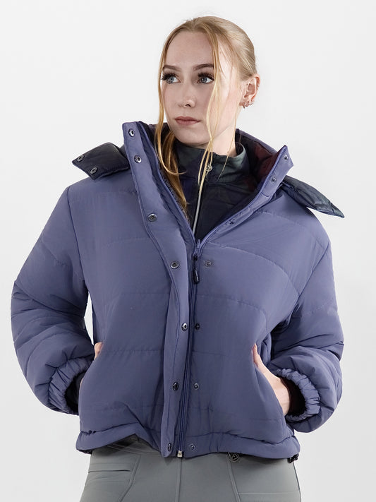 Dapplebay Reversible Puffer Jacket-Purple Dusk