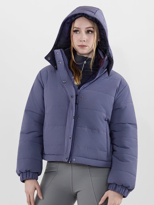 Dapplebay Reversible Puffer Jacket-Purple Dusk