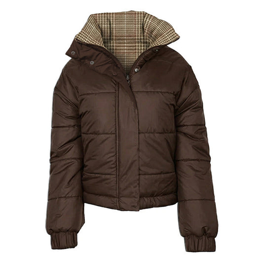 Dapplebay Reversible Puffer Jacket-Chocolate