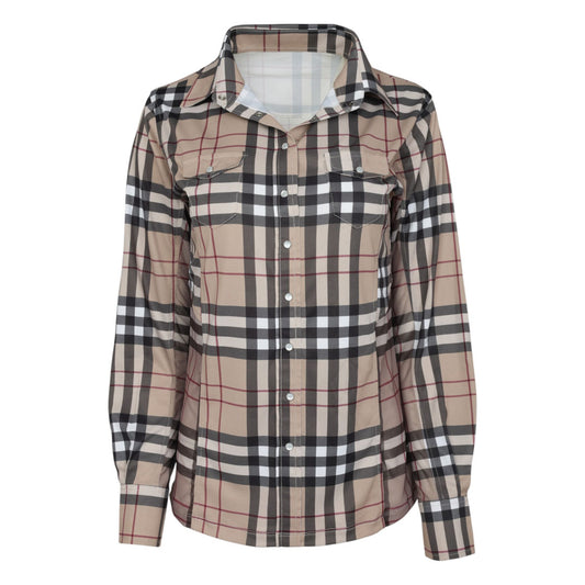 Dapplebay Holiday Plaid Western Top - JPC Equestrian.com