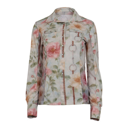 Dapplebay Vintage Floral Western Riding Top