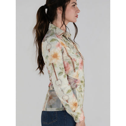 Dapplebay Vintage Floral Western Riding Top