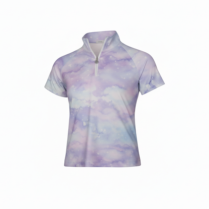 Dapplebay Kids Opalite Skies 1/4 Zip SS Riding Top