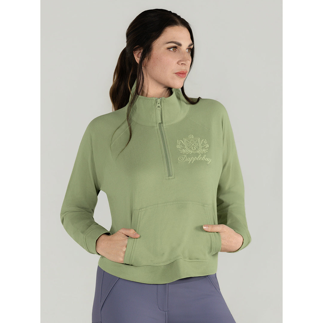 Dapplebay Crest 1/2 Zip French Terry Sweatshirt