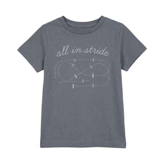 Dapplebay Kids All In Stride Tee-Moonrise