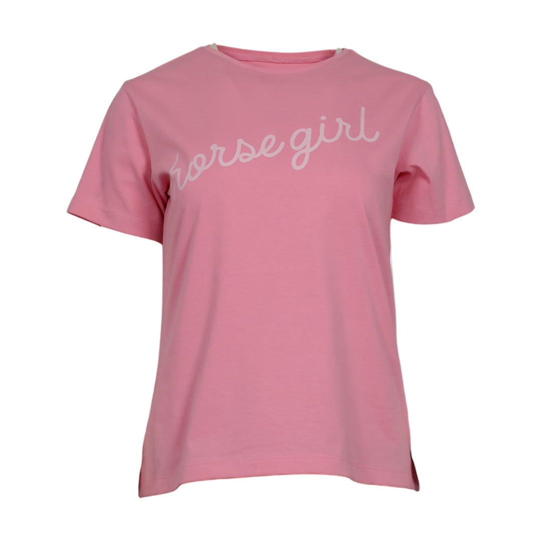 Dapplebay Horse Girl Tee-Ballet Pink