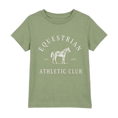 Dapplebay Kids Equestrian Athletic Club Tee-Sage