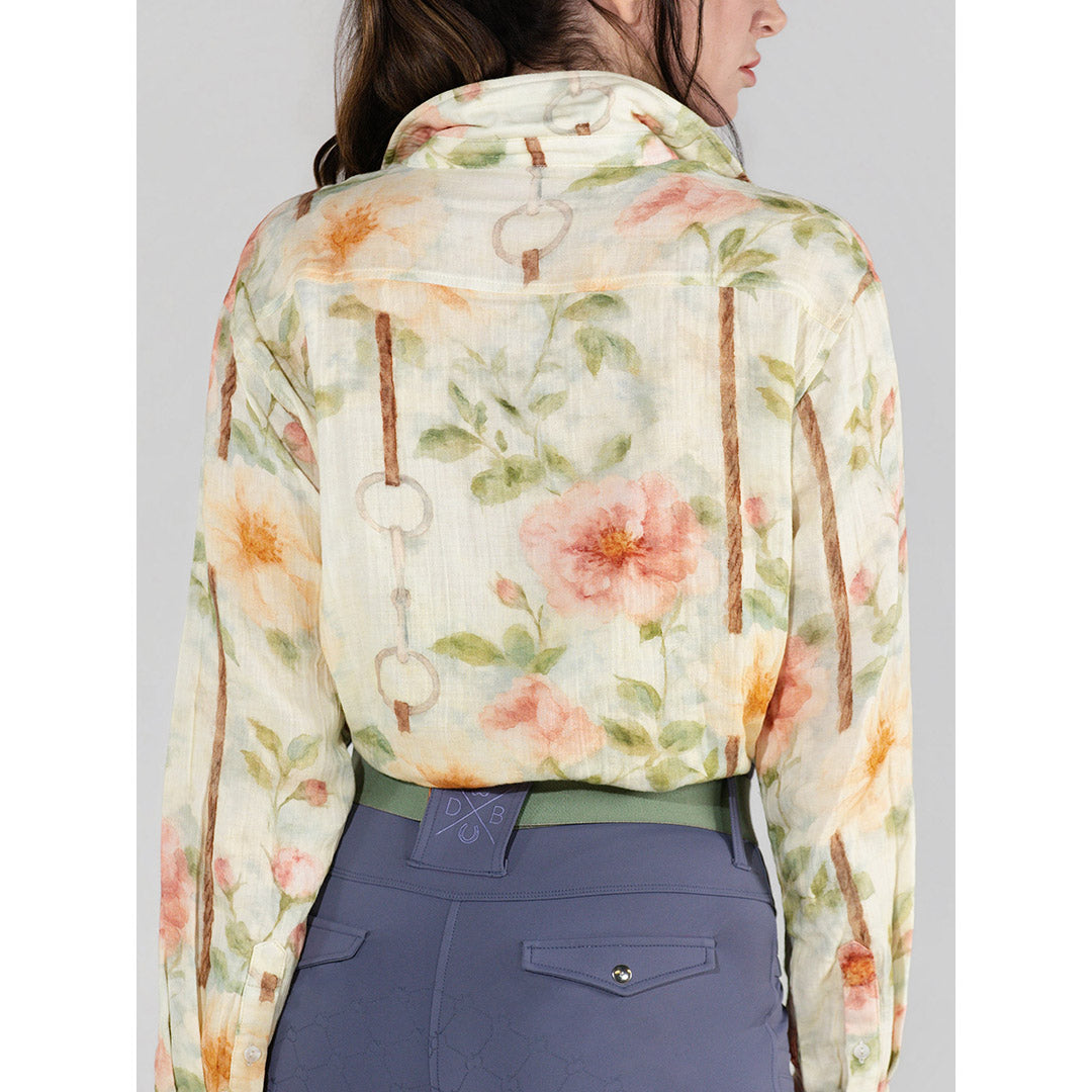 Dapplebay Vintage Floral Breezy Button Up Top