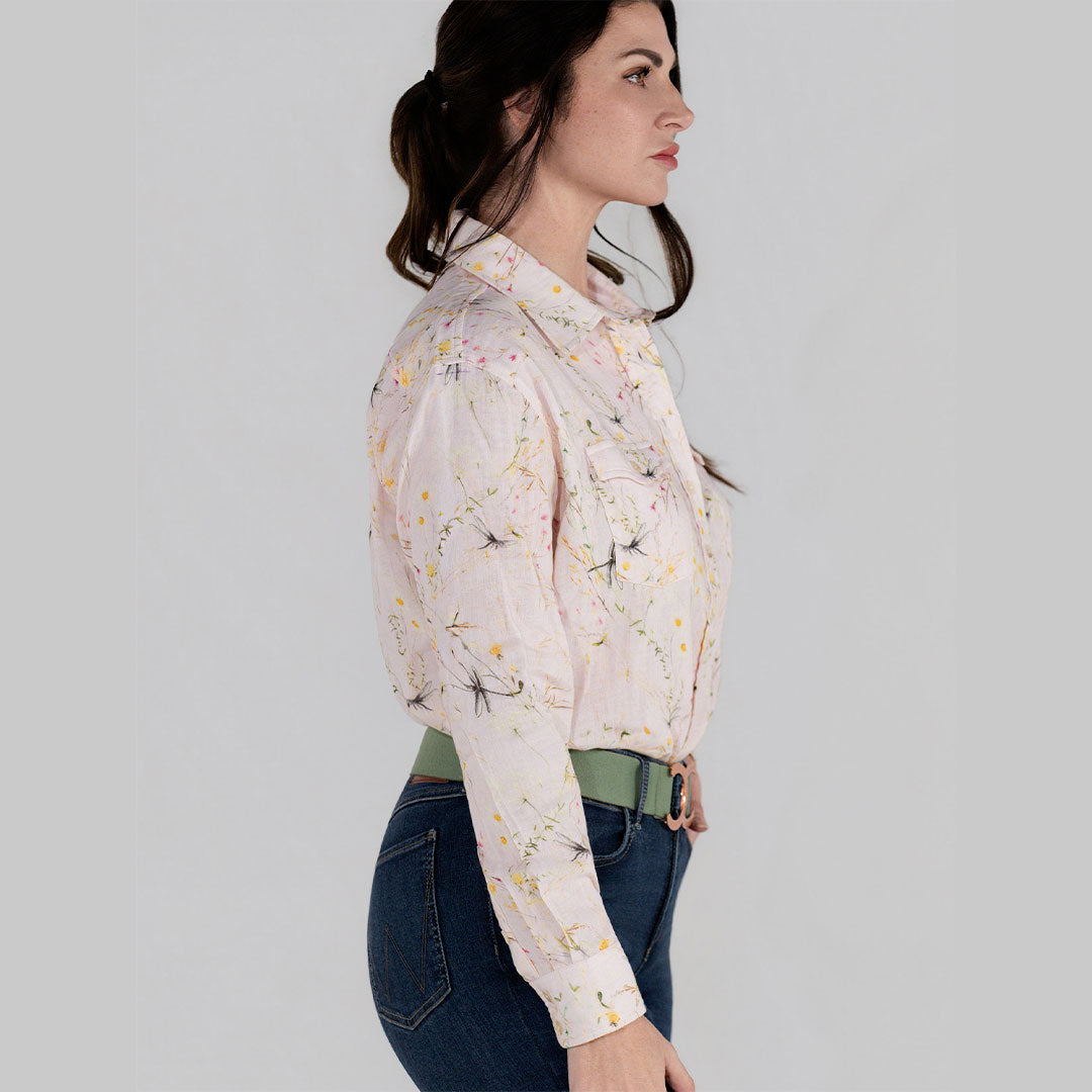 Dapplebay Dragonfly Meadow Breezy Button Up Top