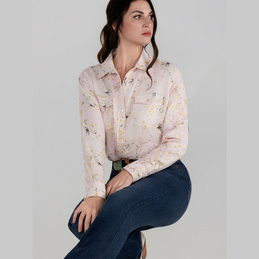 Dapplebay Dragonfly Meadow Breezy Button Up Top