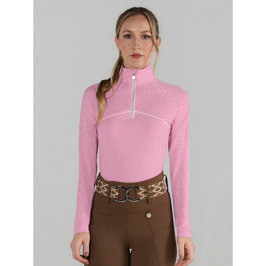 Dapplebay Lady 1/4 Zip Aircut LS Riding Top