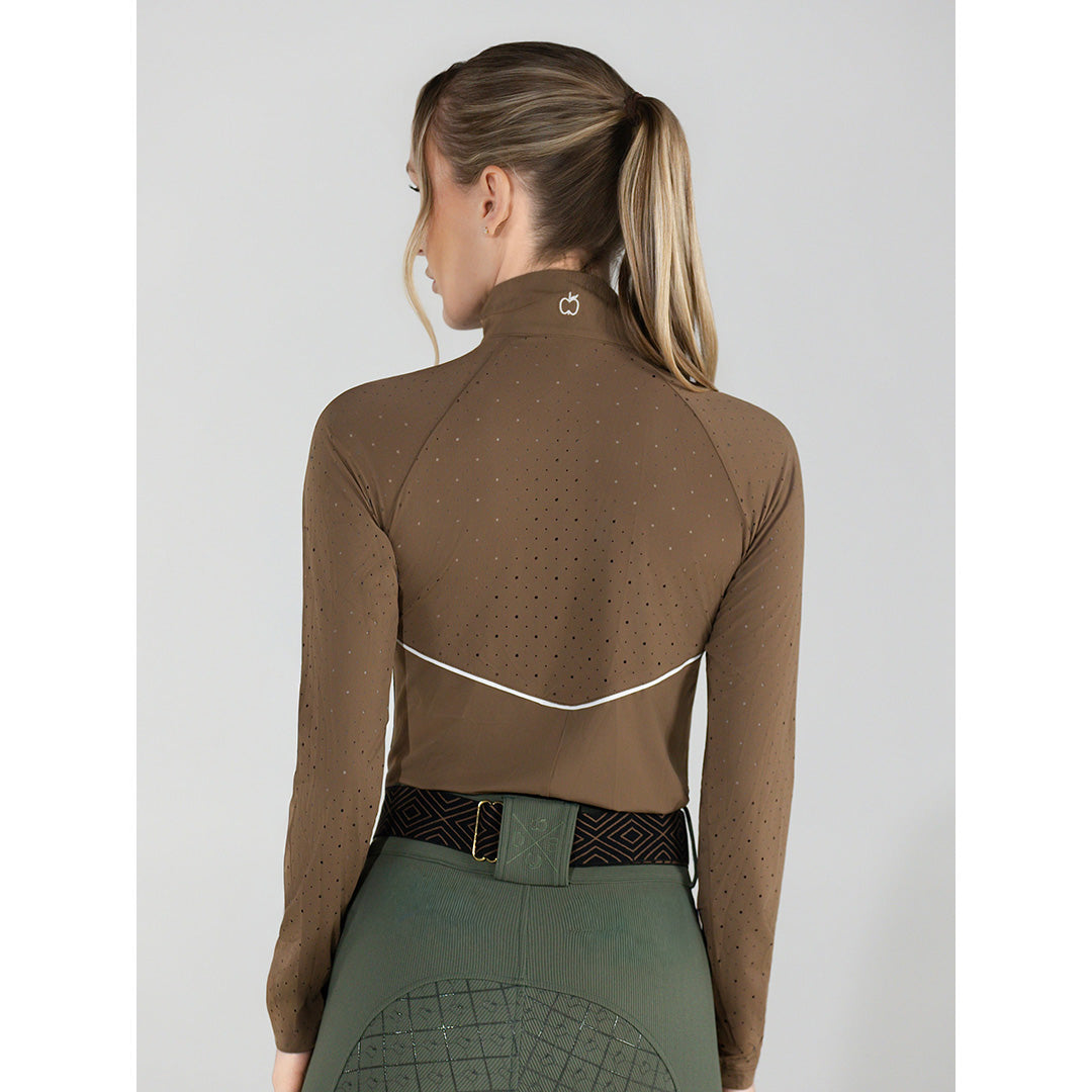 Dapplebay Lady 1/4 Zip Aircut LS Riding Top