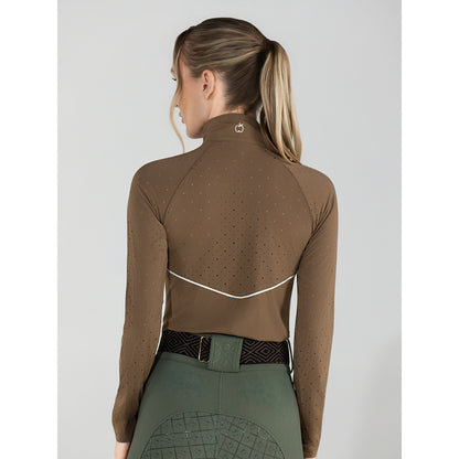Dapplebay Lady 1/4 Zip Aircut LS Riding Top