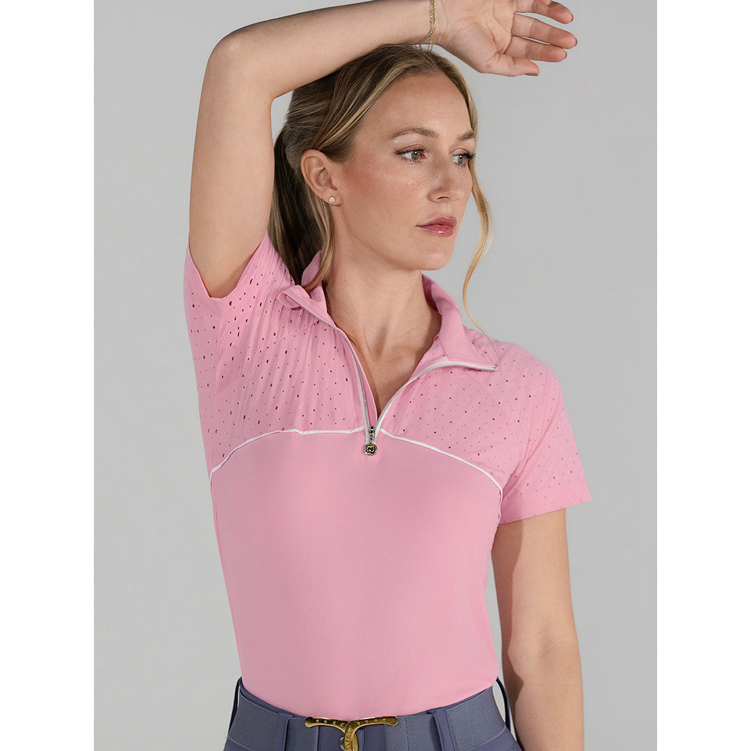 Dapplebay Lady 1/4 Zip Aircut SS Riding Top
