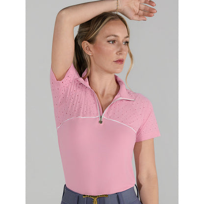 Dapplebay Lady 1/4 Zip Aircut SS Riding Top