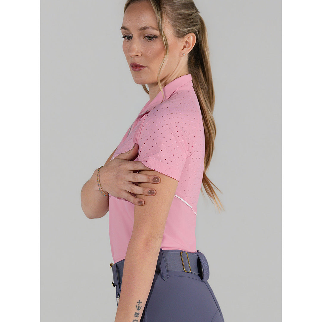 Dapplebay Lady 1/4 Zip Aircut SS Riding Top