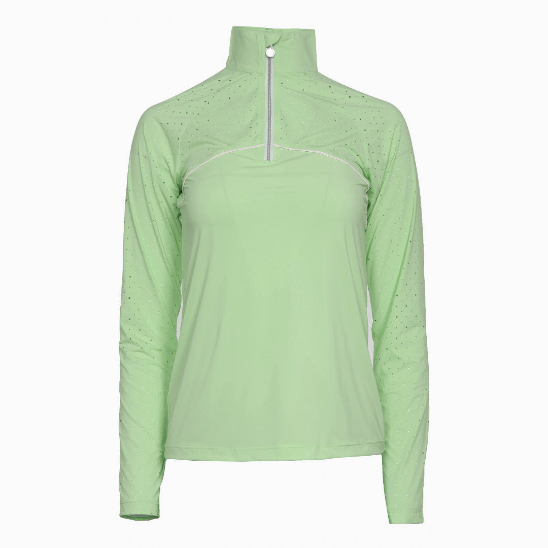 Dapplebay Lady 1/4 Zip Aircut LS Riding Top
