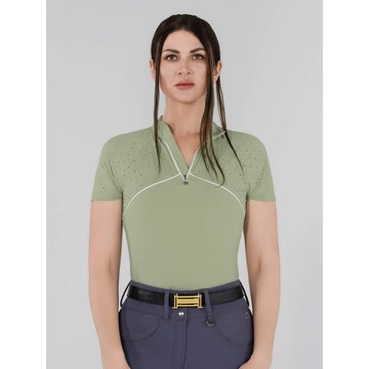 Dapplebay Lady 1/4 Zip Aircut SS Riding Top