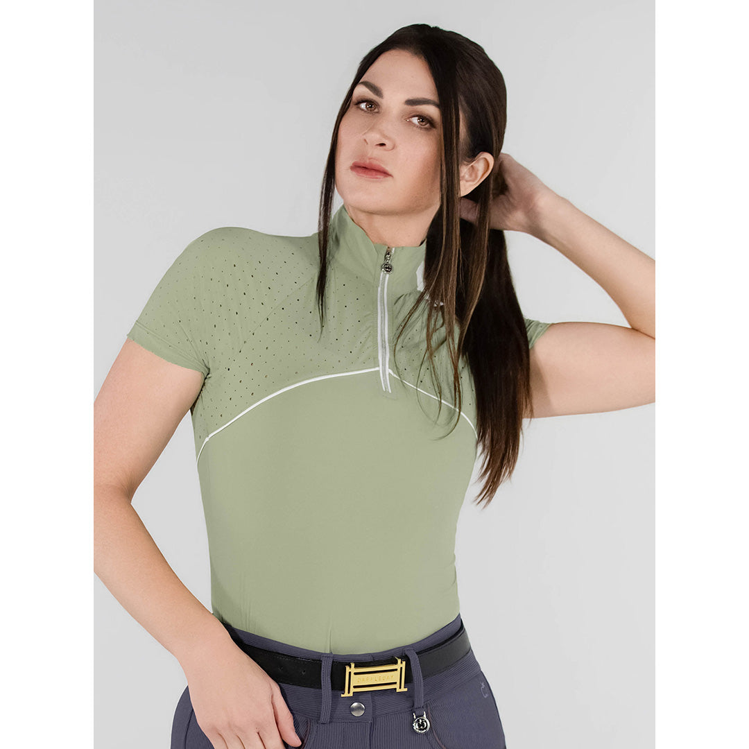 Dapplebay Lady 1/4 Zip Aircut SS Riding Top