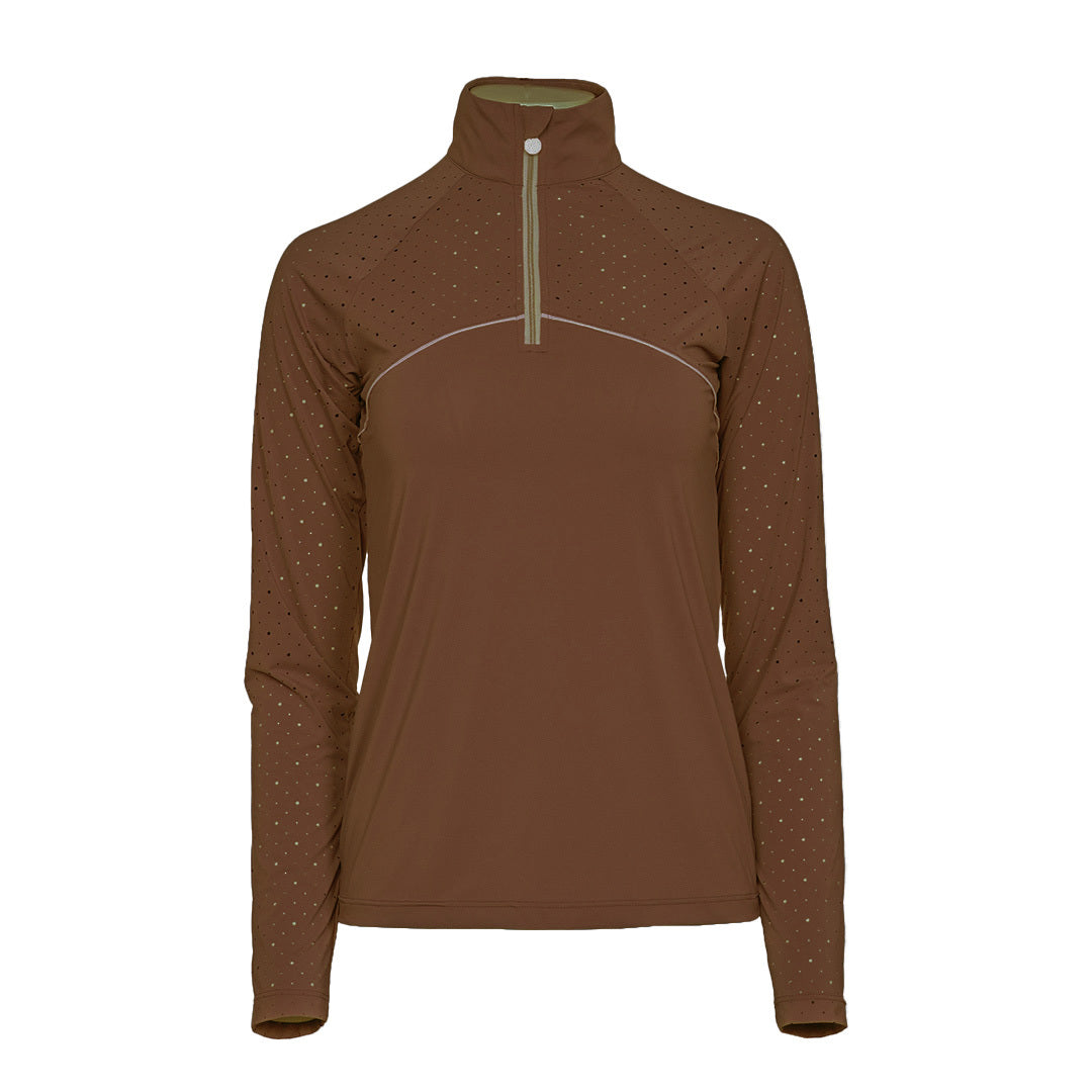 Dapplebay Lady 1/4 Zip Aircut LS Riding Top