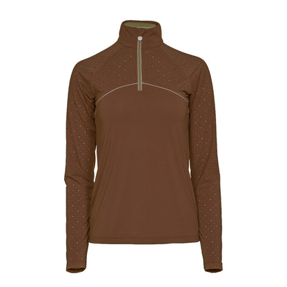 Dapplebay Lady 1/4 Zip Aircut LS Riding Top