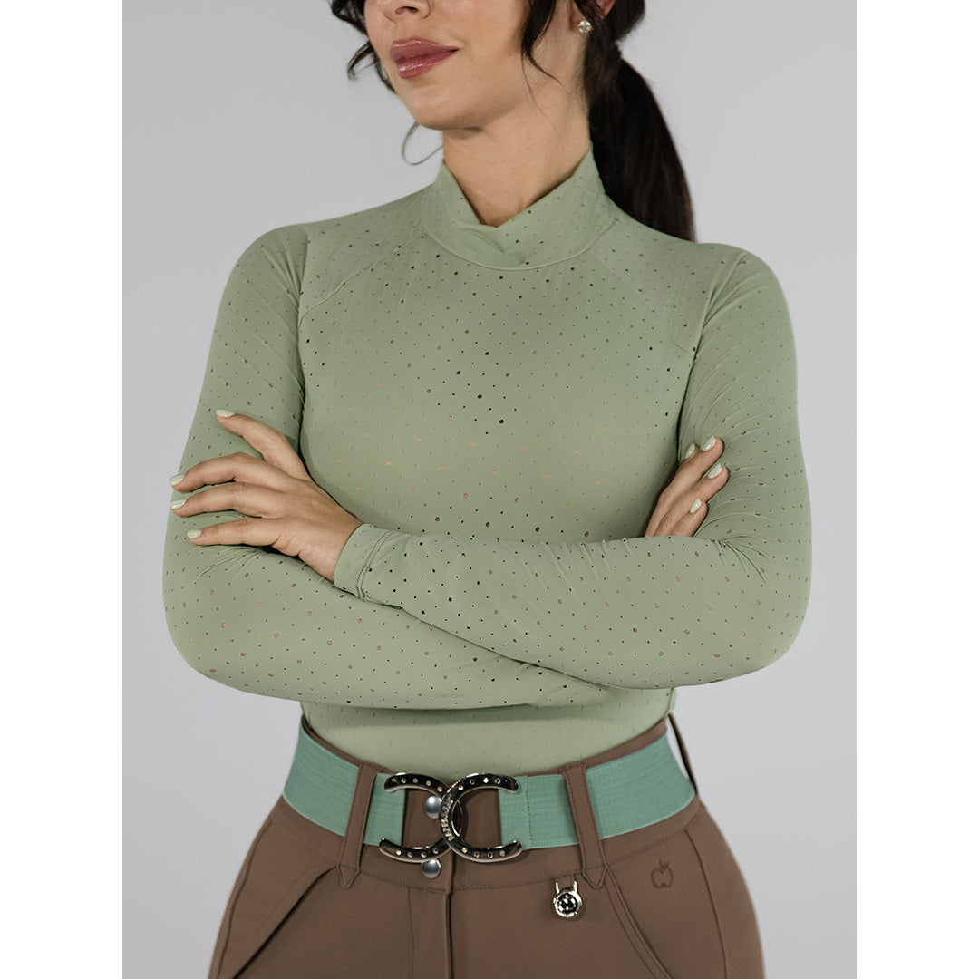 Dapplebay Aircut Mock Neck LS Top