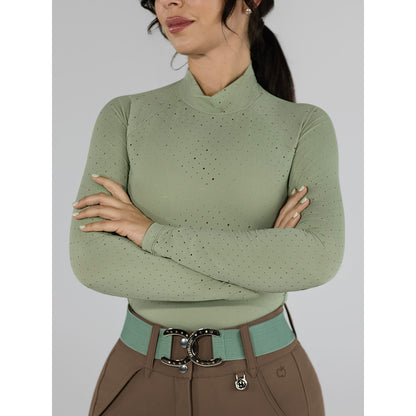 Dapplebay Aircut Mock Neck LS Top