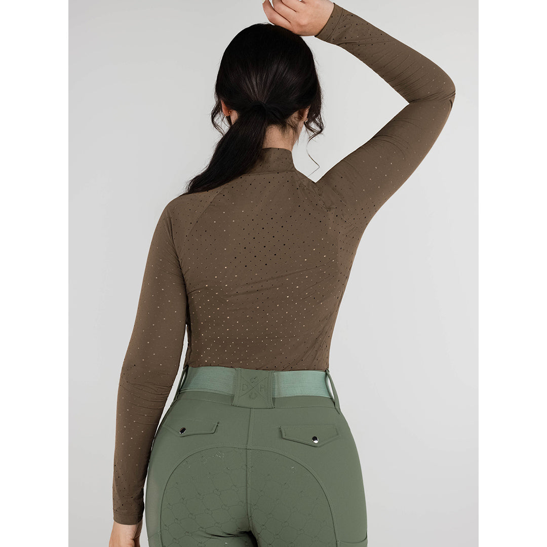 Dapplebay Aircut Mock Neck LS Top