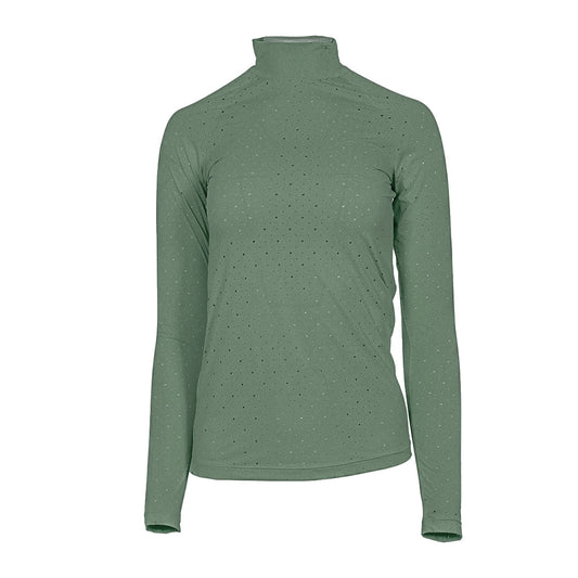 Dapplebay Aircut Mock Neck LS Top-Rosemary