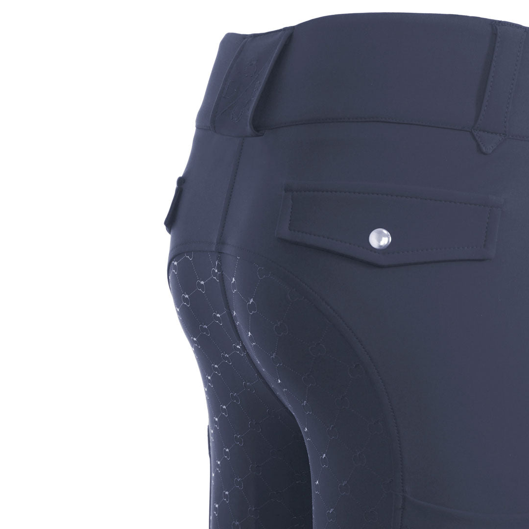 Dapplebay Sport Silicone Full Seat Breeches-Purple Dusk